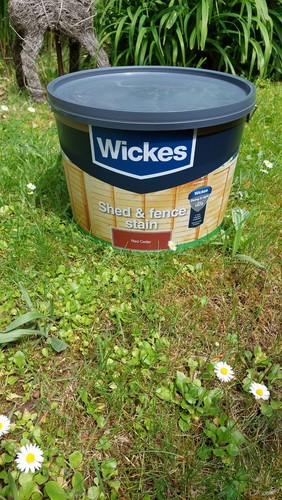 Wickes shed and fence - shed,