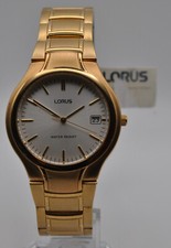 Lorus gold plated gents quartz watch New old stock ref:RXH46CX-9