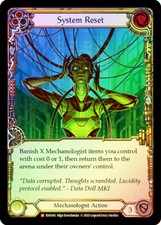 FAB  RAINBOW FOIL System Reset