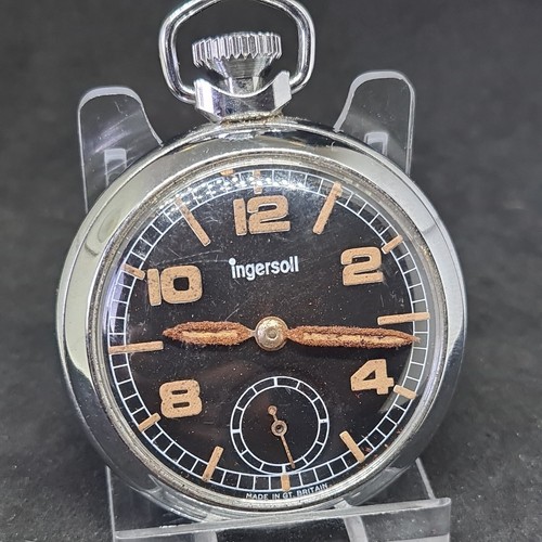 Vintage metal ingersoll pocket - ingersoll,