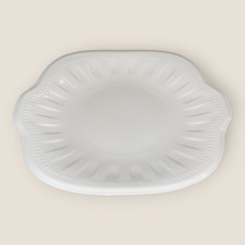 Wedgwood Colosseum Square Cake Plate 9” White English Bone China Excellent