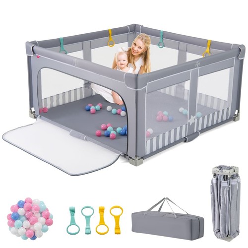 Northix baby playpen foldable - playpen,