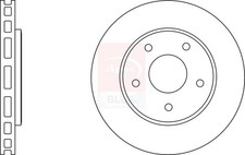 2x Brake Discs Pair Vented fits DODGE JOURNEY 2.0D Front 2008 on 302mm Set New