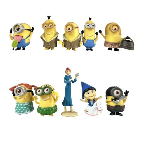10pcs mini minions despicable - 10pcs,