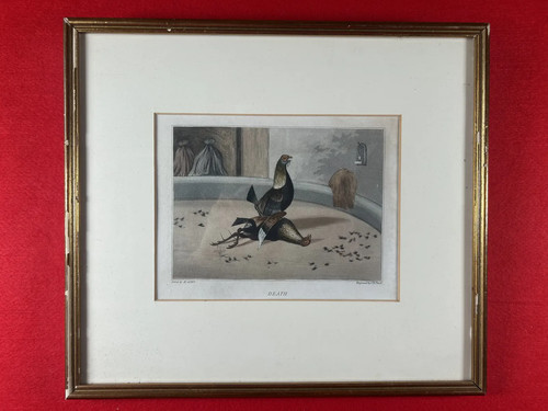 Framed engraving death wood - framed,