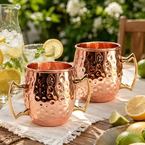 Set hammered copper - set, 2