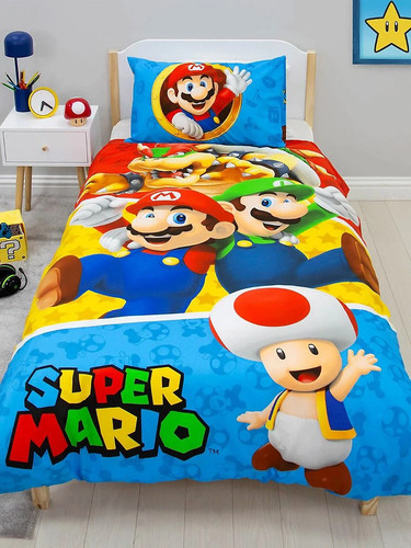 Nintendo single duvet cover - nintendo,