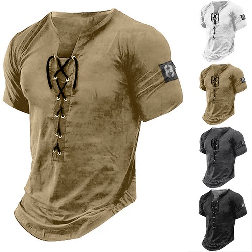 Mens vintage henley neck - henley,