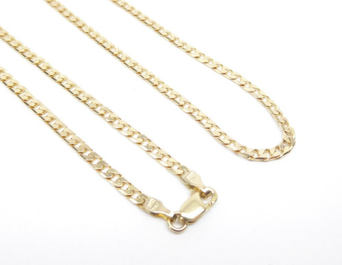 9ct gold curb - gold, chain