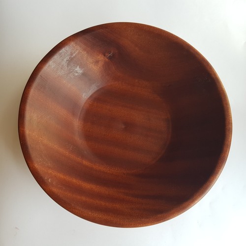 Teak wood dish turned wooden