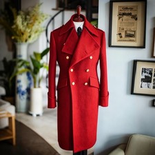 Men Coats Wool Blend Tweed