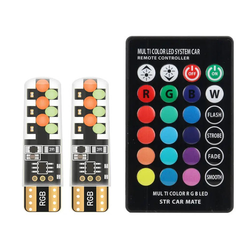 Led t10 remote control - 2x, w5w