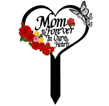 Heart Memorial Plaque Grave