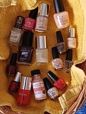 OPI/Nails Inc/Barry M/Max Factor/Avon 16 bottles PART USED  nail polish