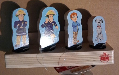 Wooden fireman sam figure - wooden,