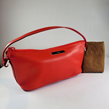 Gucci Red Leather Boat