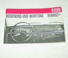 Manual / Handbook Renault R 10 - Type R 1190 - Status 1967