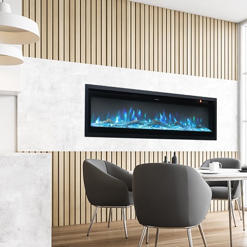Electric fireplace wall - electric,