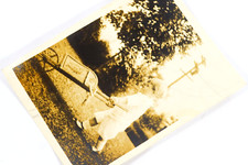 Little Boy Pushing Wooden