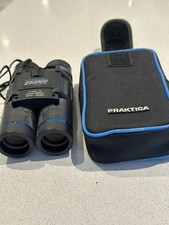 Praktica Sport 10 x 25 Wide Angle Mini Binoculars & Carry Case, 122m @ 1000m