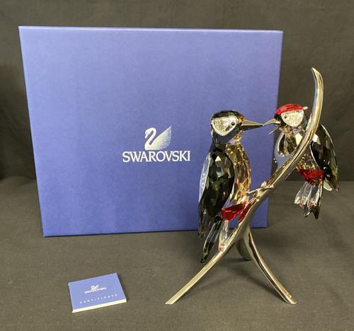 Swarovski crystal woodpeckers - crystal,