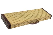 Vintage Winchester Canvas & Leather Shotgun Case Red Velvet Lined