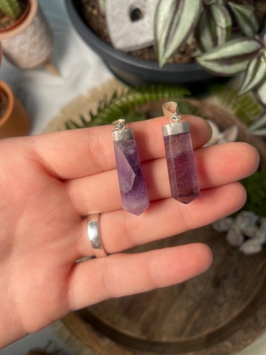 Fluorite pendant 925 silver - 925,