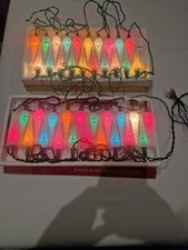 2 X Pack Retro 20 Icicle Indoor Christmas Lights