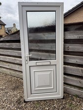 White Upvc Door W883mm X 2095mm Inc 30mm Cill