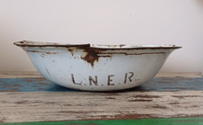1930s distressed LNER metal basin