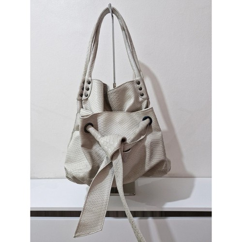 Cream snake print slouch - cream,