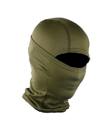 Green balaclava full - face, mask