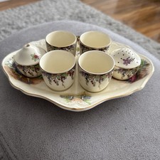 Crown Ducal period Eggcups & Cruet Set