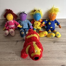 Hasbro 1999 Cbeebies Tweenies 14” Plush Set - Milo Jake Fizz & Bella & DOODLES