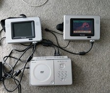 Venturer PVS1951 Portable DVD Player Dual Screens, Silver