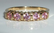 ***  18CT YELLOW GOLD PINK