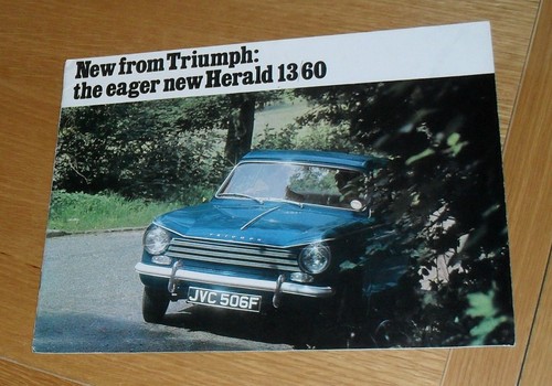 Triumph herald brochure - herald,