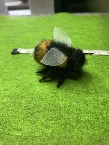 Bumble bee brooch handcrafted - brooch.,
