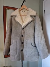 Vintage XLarge grey sheepskin