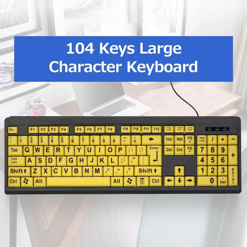 104 keys large print - 104,