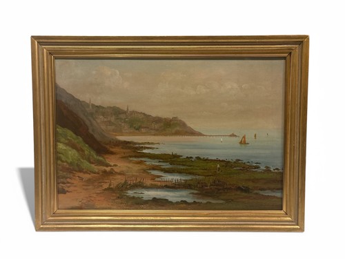 Oil canvas landscape the - on, of