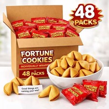 48 Packs Fortune Cookies