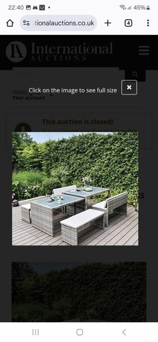 Rattan garden furniture set - garden,