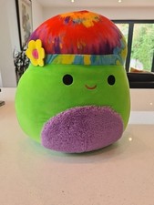 Squishmallow 12” 30cm Blacklight Garo The Mushroom Neon Good Condition 