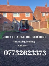 Mini & Micro Digger Hire With