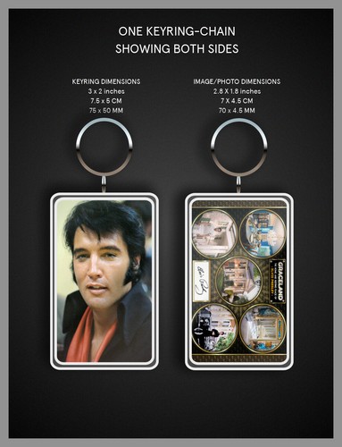 Elvis presley key ring chain - elvis, ring/chain