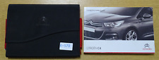 GENUINE CITROEN C4 2010-2015 OWNERS MANUAL HANDBOOK WALLET PACK E-570