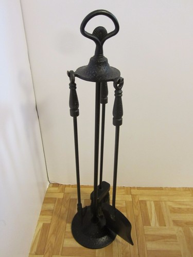 Vintage wrought iron fireplace - vintage,