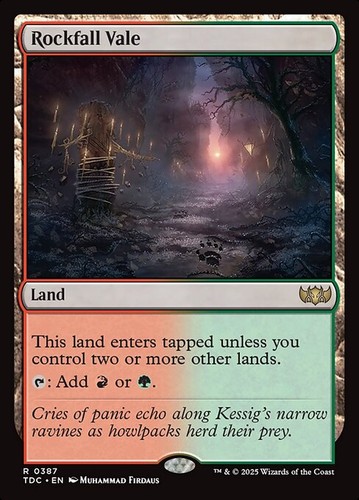 Mtg rockfall vale tdc - mtg,