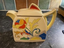 RARE VINTAGE ART DECO CLARICE CLIFF D5550 CRESTA TEAPOT c1920-40
